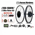 Ebike Conversion Kit 36v 350w 500w 48v 1000w 1500w Front/rear Wheel Hub Motor 20-29inch/700c For Electric Bicycle Conversion Kit