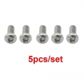 5pcs M6*16 P1.0 Engine Derby Cover Guard Hardware Bolt Screw Kit 304 For 1999 2017 Harley Dyna Primary Point fit 1/4" 20 th