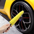 Car Wheel Brush Plastic Handle Vehicle Cleaning Brush Wheel Rims Tire Washing Brush Auto Scrub Brush Car Wash Sponges Tools|Spon