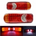 1Pcs Waterproof Car 46 LED Tail Light Rear Lamps Pair Boat Trailer 12V Rear Parts For Trailer Truck Car Light|Truck Light System