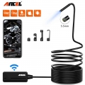 Ancel Wiifi Endoscope Hd Inspection Camera Waterproof Borescope 1080p 6500k 5.5mm Scanner Android Ios Pc Hd Endoscope Meter - En