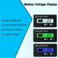 6v-100v12v 24v 36v 48v 60v 72v Lead Acid Lithium Battery Capacity Indicator Car Digital Voltmeter Voltage Tester Meter Tool - Vo