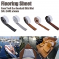 58x2400x5mm Single Strip Imitated Teak Yacht Boat Deck Mat Flooring Brown Anti Skid Mat Pad Eva Foam - Marine Hardware - Officem