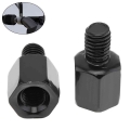 2pcs Motorcycle Mirror Screw Adapter M10 M8 8mm 10mm Right Left Hand Thread Conversion Motorbike Rear Mirror Bolt Screw - Side M