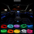 JURUS 5 Meters Neon EL Wire Car Door LED Strip Light Auto Decorative Flexible Rope Tube For DIY Ambient tape Lights Universal|De