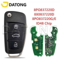 Datong World Car Remote Key For Audi A3 S3 Tt A4 S4 2005-2013 Years Part Number 8p0837220d 434mhz 48 Chip Auto Smart Control Key