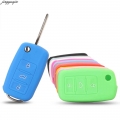 Jingyuqin Silicone Car Key Cover For Volkswagen Vw Golf4 5 6 7 Bora Jetta Polo Mk4 Mk6 Passat B5 B6 Superb Tiguan Beetle 3b - Ca