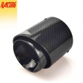 1 Pc Black Glossy Carbon Fiber Exhaust Muffler Tips Fit For Mini Cooper F54 F55 F56 F57 F60 R55 - Mufflers - ebikpro.com