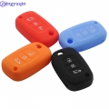 jingyuqin New Remote Car Key Fob Silicone Case Cover Protector For LADA Sedan Largus Kalina Granta Vesta X Ray XRay 3 Button|Car