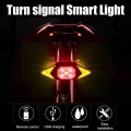 5 Modes Bike Tail Light Turn Signals Wireless Remote Control Mountain Bike Tail Light USB Waterproof Bicycle Flashing Headlight|