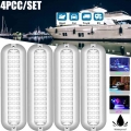 4Pcs 5 Inch Yacht Underwater Light 42 LED Navigation Light For Truck Boat Stern Anchor Light Marine Boat Sailing Signal Light| |