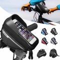 Hot Cycling Bicycle Head Tube Handlebar Cell Mobile Phone Bag Case Holder Case Pannier Waterproof Touchscreen Polyester Bike Bag