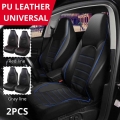 Autoyouth Classic Universal Pu Leather Car Front Seat Covers High Back Bucket Seat Cover For Most Cars, Trucks, Suvs, Or Vans -