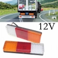 2x 12V Waterproof 75 LED Taillights Car Truck RV Van Bus Rear Tail Trailer Lights Signal Indicator Brake Stop Reverse Lamps|Tru