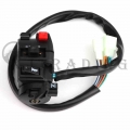 Motorcycle Light Hi Lo Beam Kill Electric Start Turn Horn 5 Function Switch with Choke Lever for ATV Quad 4Wheeler