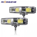 RXZ 6 inch 48W work led Bar COB CHIP Offroad LED Work Car Light Truck Off road Tractor SUV 4x4 Car Led Headlights Fog Lighting S