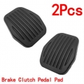 2Pcs Car Brake Clutch Pedal Rubber Pad Cover For Ford Focus III CMAX C MAX II Kuga MK2 2005 2011 Auto Car styling Accessories