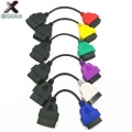 6pcs/Lot OBD2 Connector Diagnostic Adapter Cable for FIAT ECU Scan & Multiecuscan Adaptor for Fiat 6 colors Cab