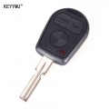 Keyyou 3 Button Remote Key Shell Fit For Bmw E31 E32 E34 E36 E38 E39 E46 Z3 Z4 Case Fob 3 Btn Uncut Key Fob Case - Car Key - Off