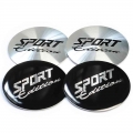 4pcs 56mm Sport Edition Logo Car Wheel Center Cover Sticker Hub Cap Emblem Badge Decal Symbol Metal Aluminum Car Styling Sticker