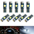 10pcs 12v Canbus T5 58 74 286 W1.2w Super Bright 3030 Led 3smd Wedge Led Light Car Dashboard Instrument Cluster Panel Lamp Bulb