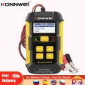 12v Car Battery Tester Konnwei Kw510 Pulse Battery Repair Tools Car Battery Starter Automatic Checker 5a Car Battery Chargers -