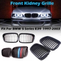 Front Bumper Kidney Grille Single Slat Grilles Fit for BMW 5 Series E39 M5 1997 2003,Car Accessories Replacement Part|Racing Gri