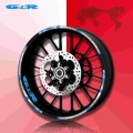 Hot sell Motorcycle wheel decals Reflective stickers rim stripes R motorbike for SUZUKI GSXR GSX R GSR|Decals & Stickers|