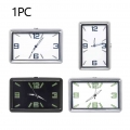 Universal Auto Car Square Clock Mini Car Air Vent Dashboard Quartz Clock Car Suv Luminous Clocks With Back Adhesive Easy Install