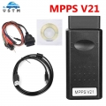 Mpps V21 Newest Version V21.0.1.3 Ecu Programmmer Add More Function Than Mpps V18 V16 With Breakout Tricore Cable Eeprom - Diagn