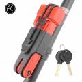 PCycling Bicycle Lock Stainless Alloy Steel Folding Lock MTB Road Bike Anti theft Anti hydraulic Shear Lock Key Lock Accessories