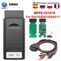 Mpps V21 Ecu Chip Tuning Interface Auto Obd 2 Obd2 V18 For Edc15 Edc16 Edc17 Multi-language Can Ecu Tunning Flasher Remap Cable