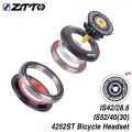 Ztto 4252st Mtb Bike Road Bicycle Headset 42 41.8 52mm 1 1/8" 1 1/2" Tapered Straight Fork Integrated Angular Contact