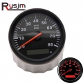 85mm Auto Tachometer 8000 Rpm Meter 12v/24v Red Blacklight Tacometro Moto Motorcycle Digital Car Modification Gauge Speedometer