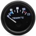 Dragon Gauge 2" 52mm Water Temp Car Gauge 40~120 Celsius Temperature 12V Auto Instrument Black Bezel|Water Temp Gauges|