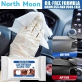 Disposable Car Interior Cleaning Wet Wipe Dashboard Console Carpet Leather Towel Glass Window Dust Remover Cleaner Accessory|Lea