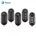 YIQIXIN Remote Car Key Shell For Fiat 500 Panda Punto Bravo Ducato For Peugeot Boxer For Citroen Jumper Replacement Fob Case Pad