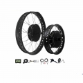 Snow Ebike Kit 48v1500w 72v3000w Fat Tire 4.0 Tyre 20inch 26inch For Electric Bicycle Conversion Kit Rear Wheel Hub Motor - Elec