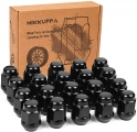 M12x1.5 Lug Nuts for 06 19 Ford Fusion/12 18 Ford Focus/01 19 Ford Escape Aftermarket Wheel 20pcs Black Closed End Lug Solid Nut