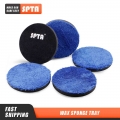 (Single Sale) SPTA 1/2/3/4 Inch Microfiber Polishing Pad Removing Wax Buffer Pads Replaceable Buffing Pads for DA/RO Polisher|Po