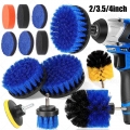 98/85/50mm Car Polishing Kit Drill Brush Electric Scrubber Brush For Carpet Tires Bathtub Bathroom Kitchen Power Cleaning Tools