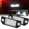 Erick's Wiper 2x LED Number License Plate Light Lamps Lighting Upgrade For Ford Focus 2 ST 225 C Max 2003 2004 2005|Signal L