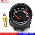 2" 52mm Oil Temperature Gauge With Sensors 50~150 Celsius 2" Gauge Universal White Led Smoke Len Digital 12v Car Truck