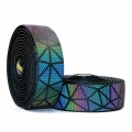 Road Bike Reflective Handlebar Tape Cork Cycling Damping Anti Vibration Wrap EVA PU Bicycle Comfortable Rainbow Bar Belt|Handle