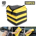 3/5/10pcs 800gsm Car Detailing Cloth Car Wash Microfiber Towel Car Cleaning Drying Cloth Care Car Washtowel Never Scrat 30*30/60