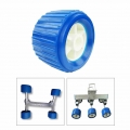 Heavy Duty Boat Trailer Ribbed Wobble Roller Inflatable Ribbed Wobble Replacement Kit Loader Trailer Hardware Accessories Blue|M