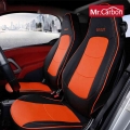 Car Leather Full Wrap Seat Cover Anti-dirty Pad For Smart 451 Fortwo Breathable Seat Cushion Car Styling Interior Accessories -