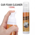 100ml Multi-purpose Foam Cleaner Anti-aging Car Interior Home Cleaning Spray For Car Dashboard Consoles Leather - Leather &