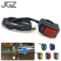 5 Colors Motorcycle On Off Switch Push Button 22mm Handlebar Switches 12V ATV Electronic Bike Scooter Motorbike Bullet Connector