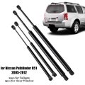 4X Rear Window Tailgate Boot Gas Spring Struts Strut Support Rod Arm Bars For Nissan Pathfinder R51 2005 2006 2007 2008 2012|